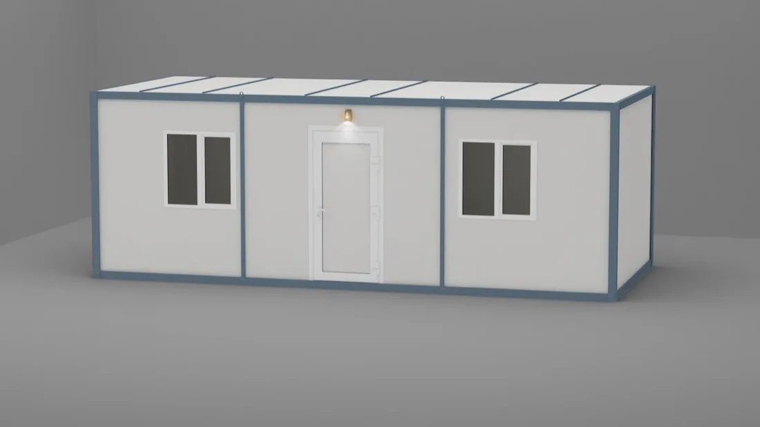 K-305 İki Odalı WC+duş Üniteli Konteyner
