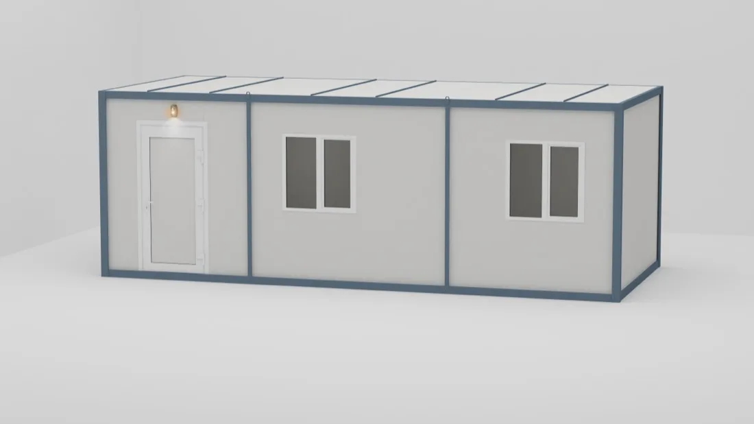 K-801 Tek Odalı WC+duş+evye Üniteli Konteyner