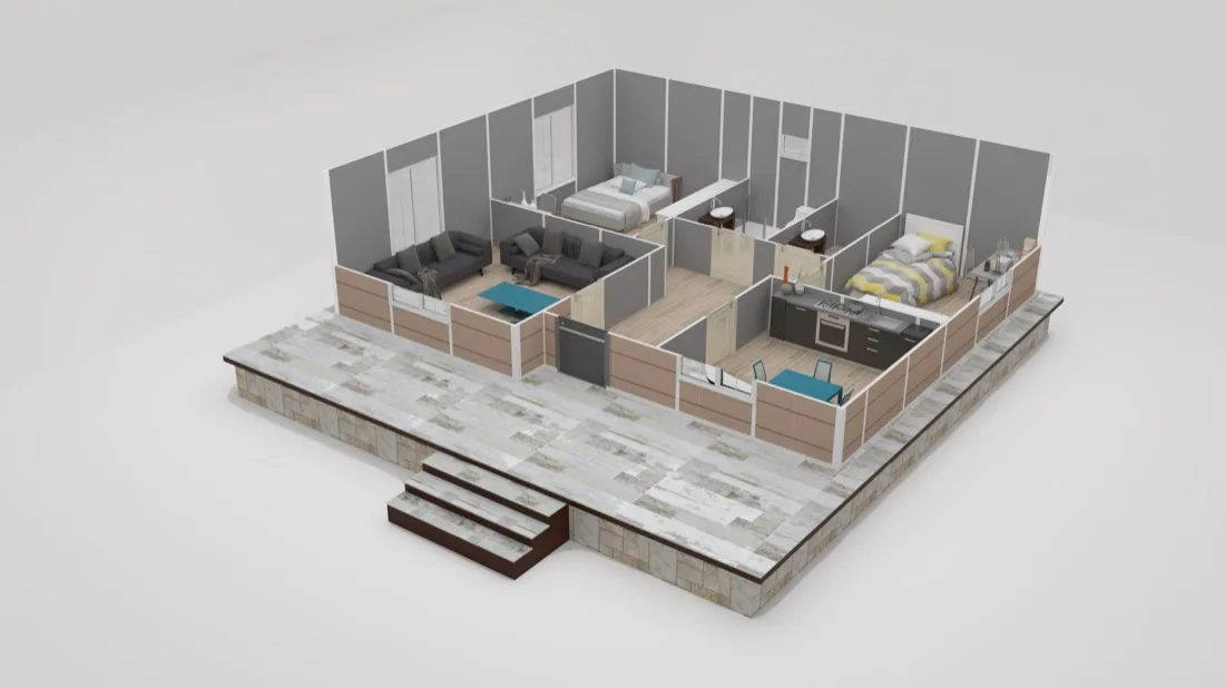 78 m² 78 m² Prefabrik Ev