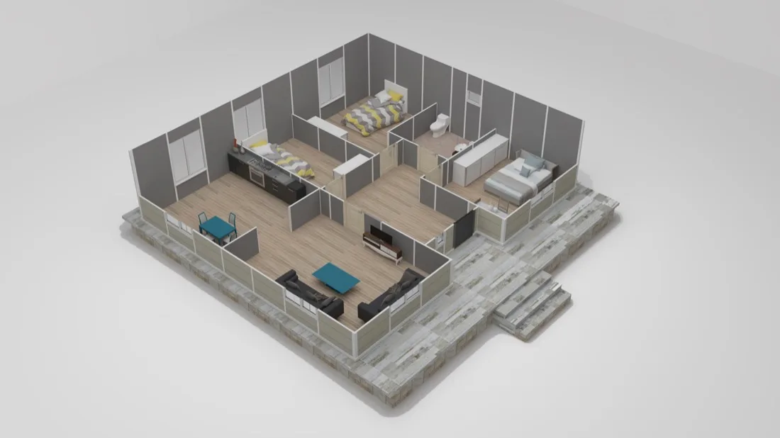 94 m² 94 m² Prefabrik Ev